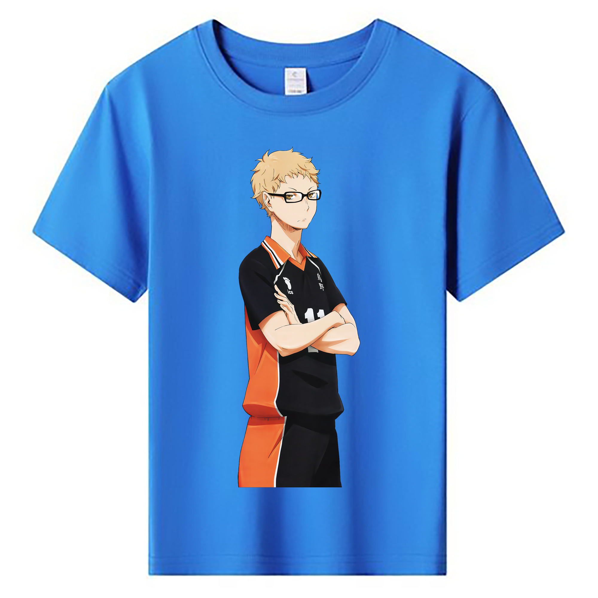 （画像用） ハイキュー!! Haikyu!! 綿100％キッズTシャツ（フロントプリント）